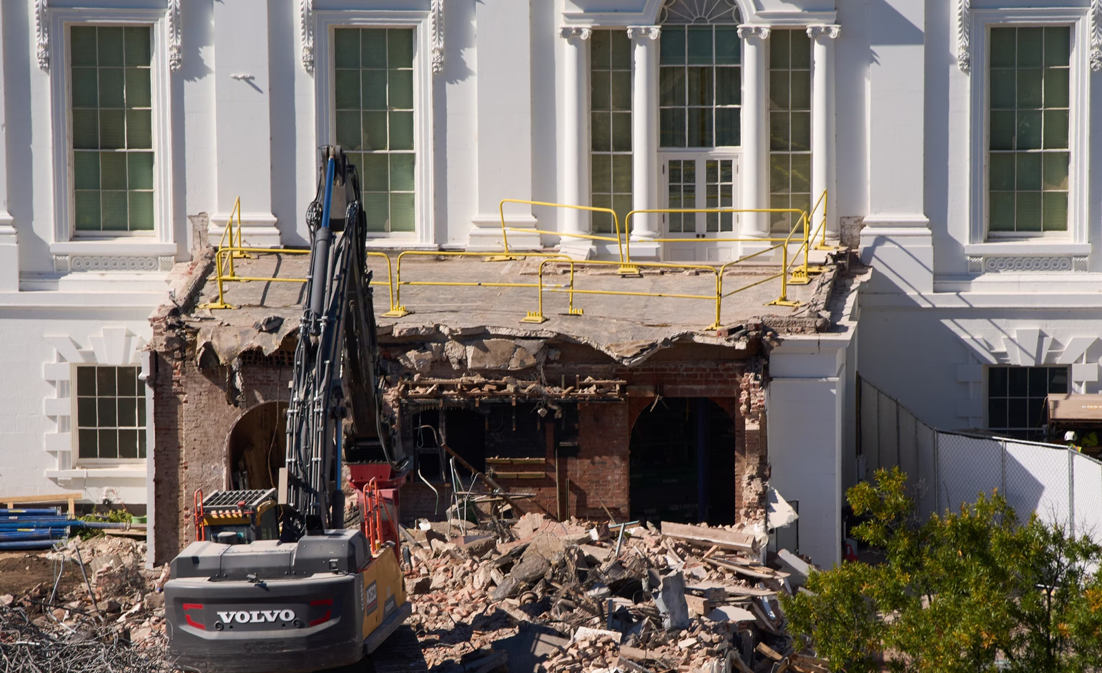 the former east wing of the white house